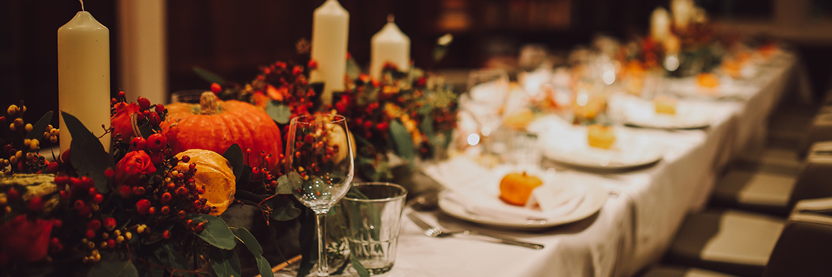 Thanksgiving table setting
