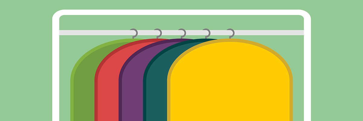 Illustration of hanger bags