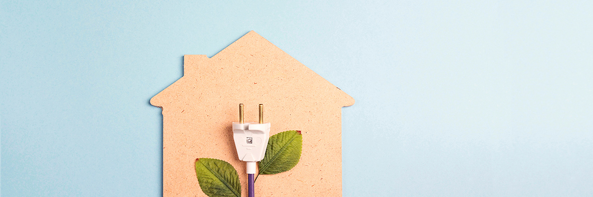 Electrical cord with cut out of home