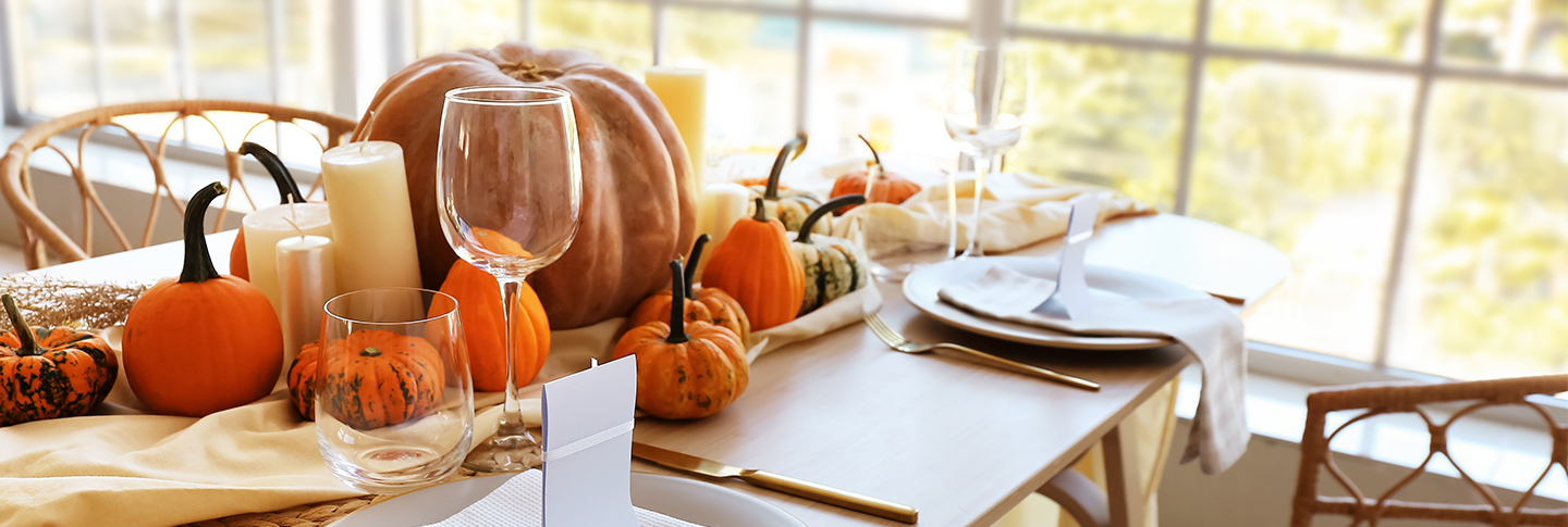 Thanksgiving themed place setting
